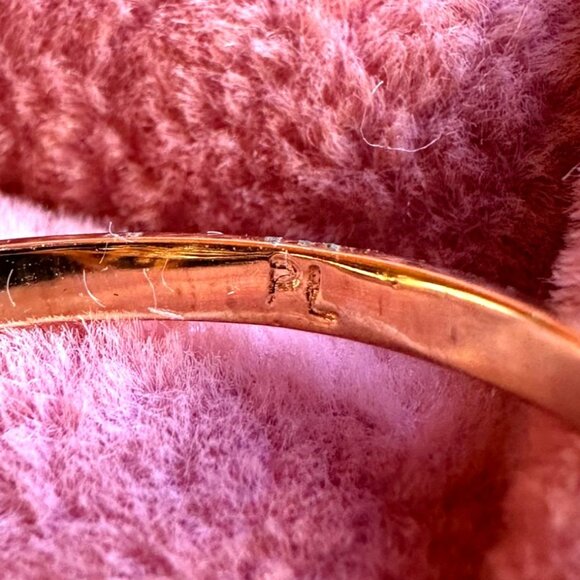 Park Lane "Freesia" Ring W/ Iridescent Crystal Center Floral Design Size 8 3/4 - Picture 4 of 7